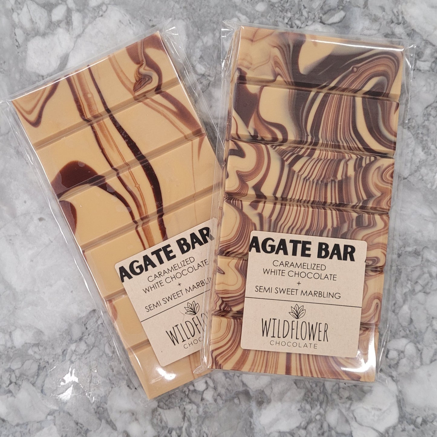 "Agate" Caramelized White Chocolate Bar