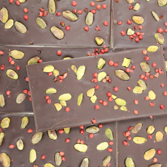 72% Dark | Pistachio Pink Peppercorn